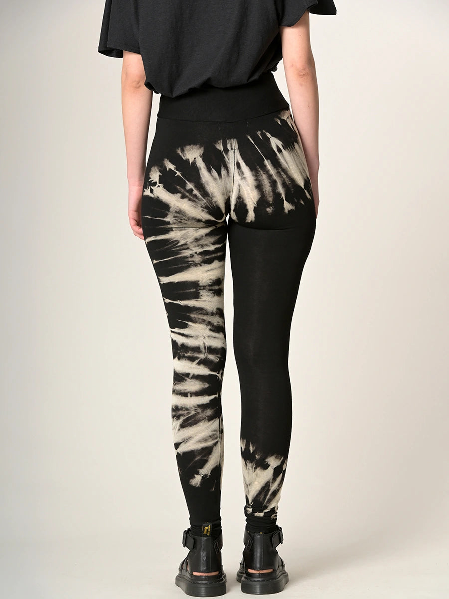 Tie Dye Leggings - Black - Style 2 - Forgotten Tribes