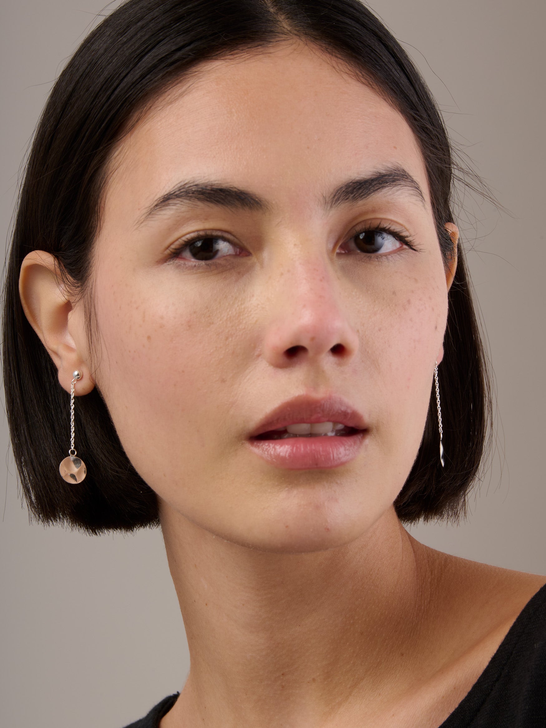 Sterling Silver Dangling Moon Earrings - Forgotten Tribes