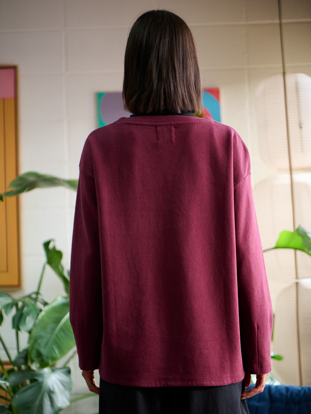 Futuna - Hemp Organic Cotton Interlock Top with Wrap Around Hem - Forgotten Tribes