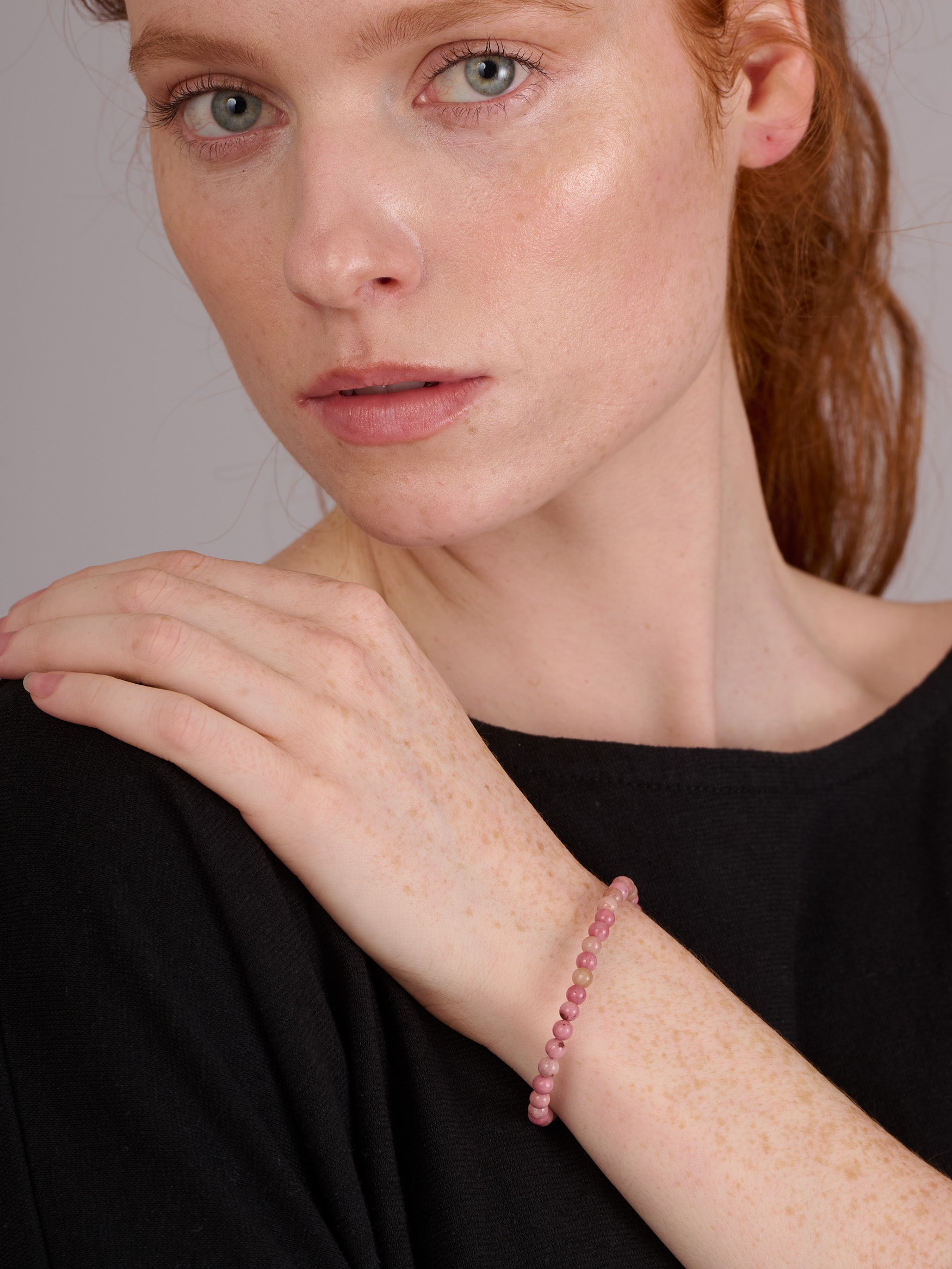 Compassion Rhodonite - Beaded Bracelet - Forgotten Tribes