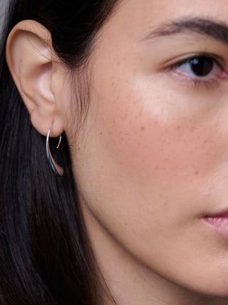 Sterling Silver Thread Through Droplet Earrings - Forgotten Tribes