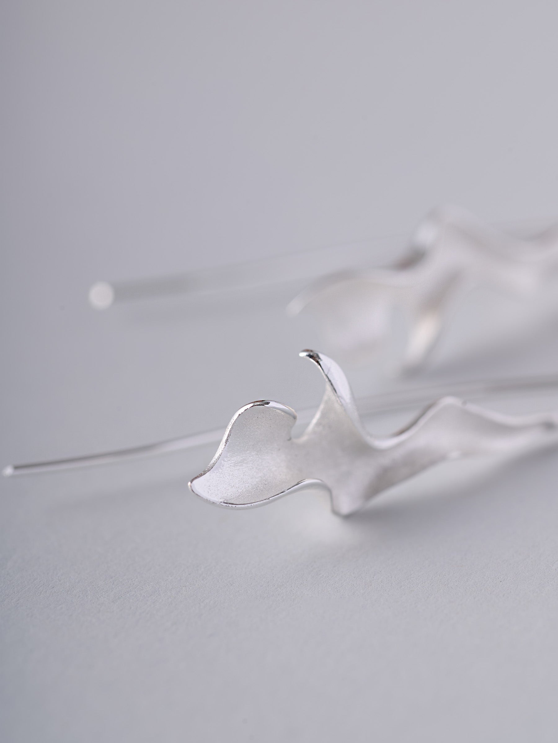 Sterling Silver Falling Leaf Earrings - Forgotten Tribes