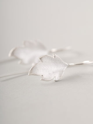 Sterling Silver Small Leaf Earrings - Forgotten Tribes