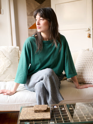 Luzon - Hemp Organic Cotton Wide Sleeve T-Shirt - Forgotten Tribes