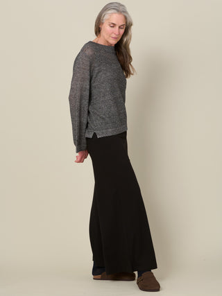 Hainan - Linen Cotton Honeycomb Stitch Knitted Long Sleeve Top - Forgotten Tribes