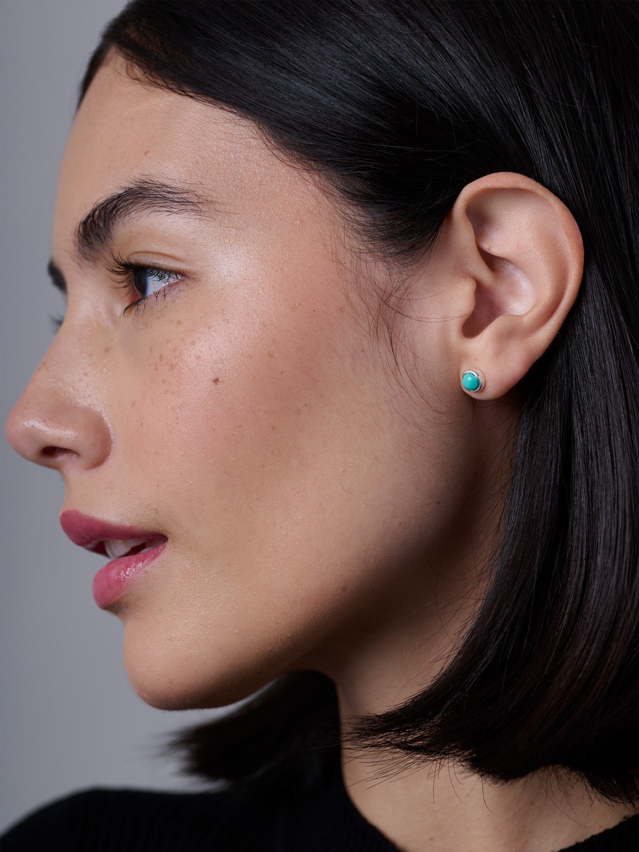 Sterling Silver Turquoise Gemstone Stud Earrings - Forgotten Tribes