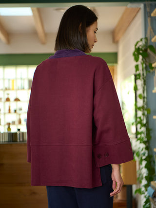 Noshiro - Hemp Organic Cotton Interlock Boat Neck Top - Forgotten Tribes