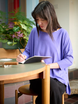 Gaya - Hemp Organic Cotton Cropped Sleeve T-Shirt - Forgotten Tribes