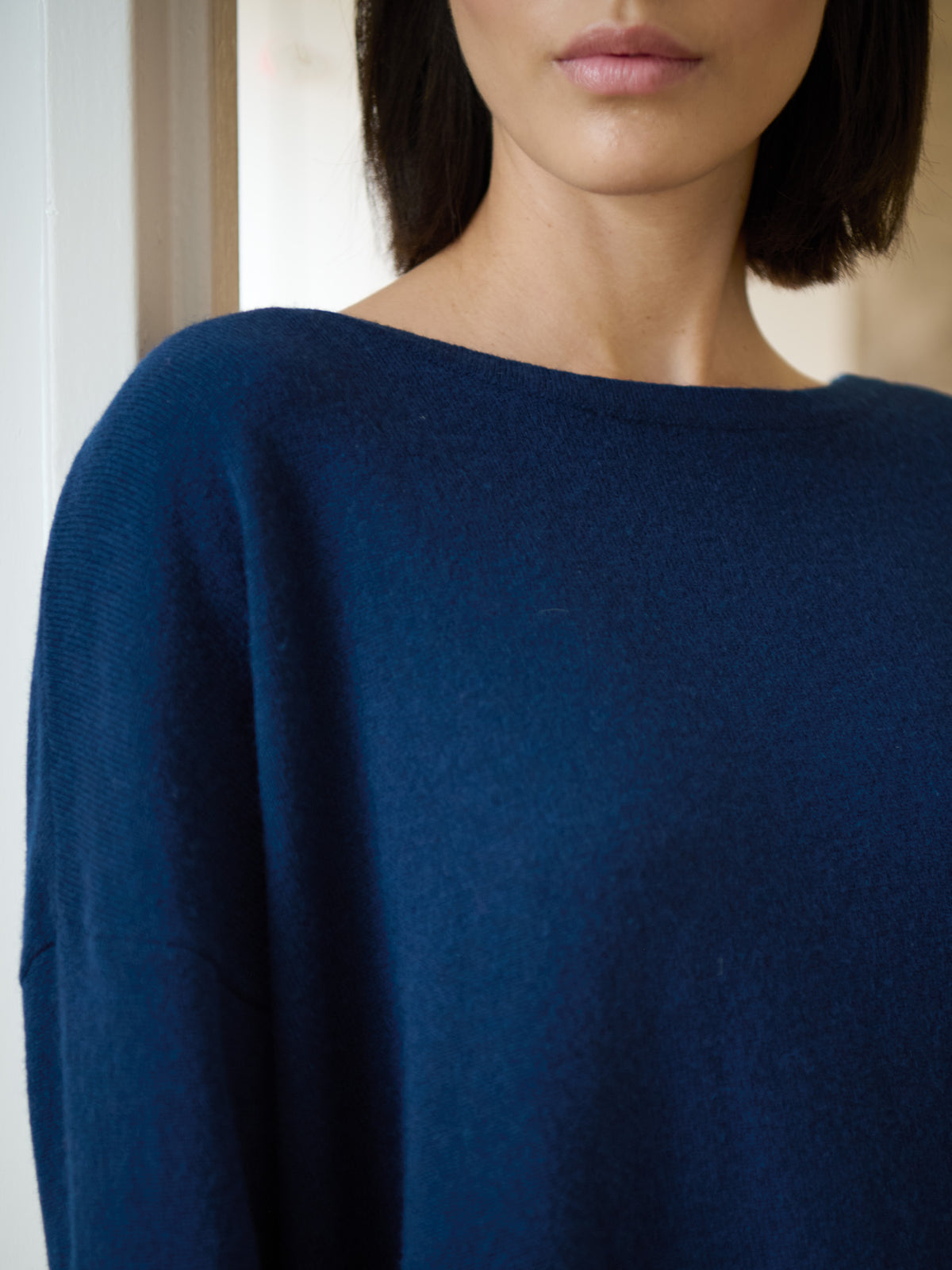 Meira - Merino Wool Bamboo Blend Fine Knit Jumper with Side Slits - Forgotten Tribes