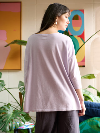 Gaya - Hemp Organic Cotton Cropped Sleeve T-Shirt - Forgotten Tribes