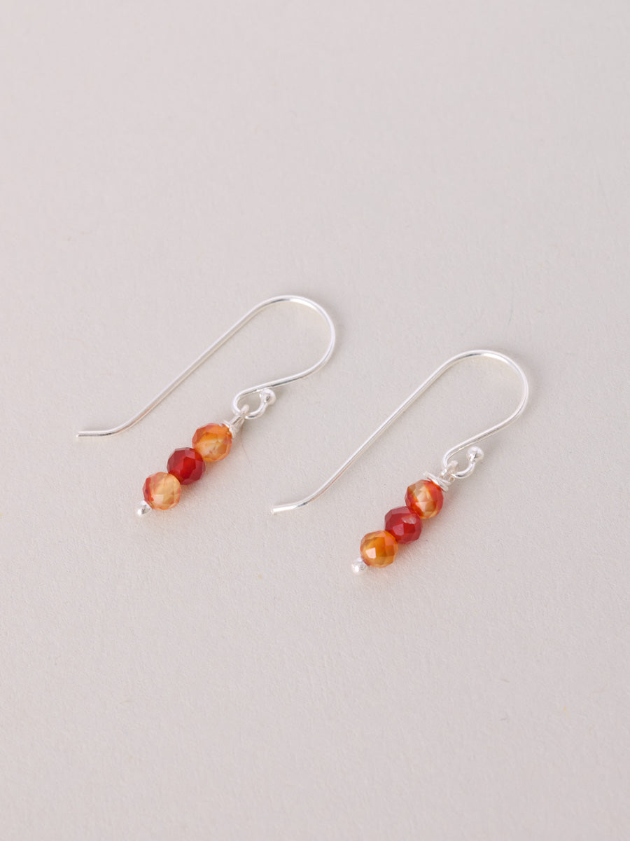 Three Beads Drop Earrings - Forgotten Tribes