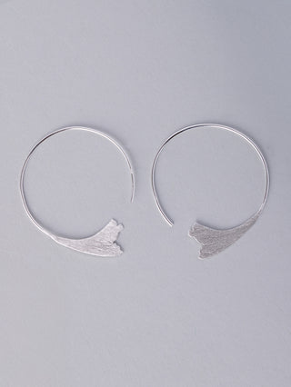 Sterling Silver Lily Hoop Earrings - Forgotten Tribes
