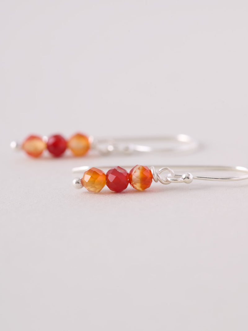 Three Beads Drop Earrings - Forgotten Tribes