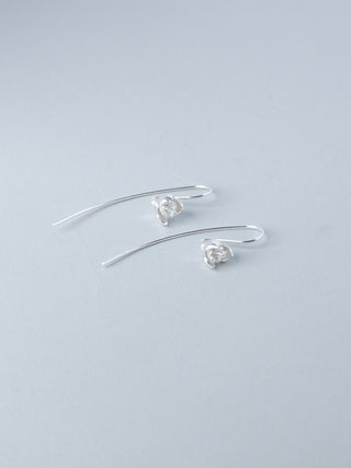 Sterling Silver Orchid Earrings - Forgotten Tribes