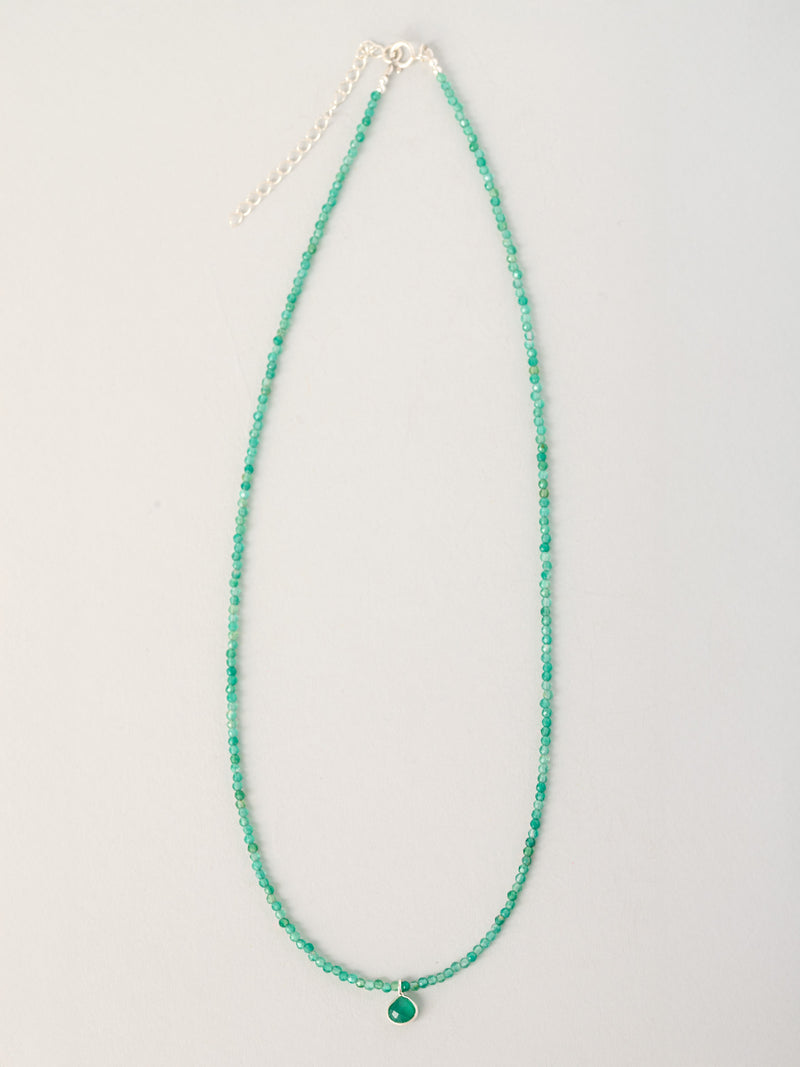 Green Onyx Mini Beads Choker - Forgotten Tribes