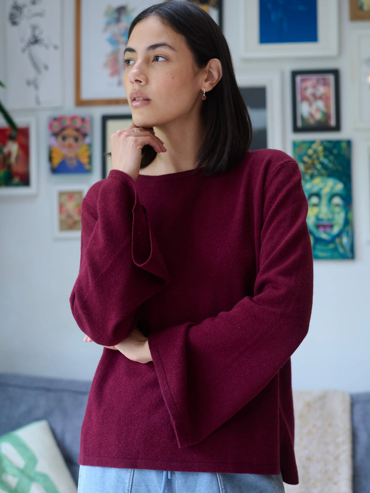 Elba - Merino Wool Bamboo Blend Sweater - Forgotten Tribes