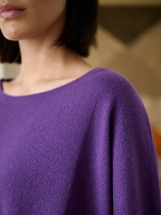 Meira - Merino Wool Bamboo Blend Fine Knit Jumper with Side Slits - Forgotten Tribes