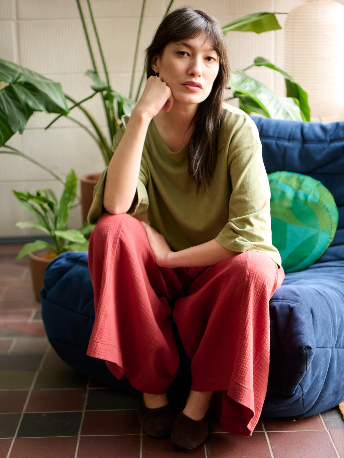 Rokko - Cotton Gauze Wide Leg Trousers - Forgotten Tribes