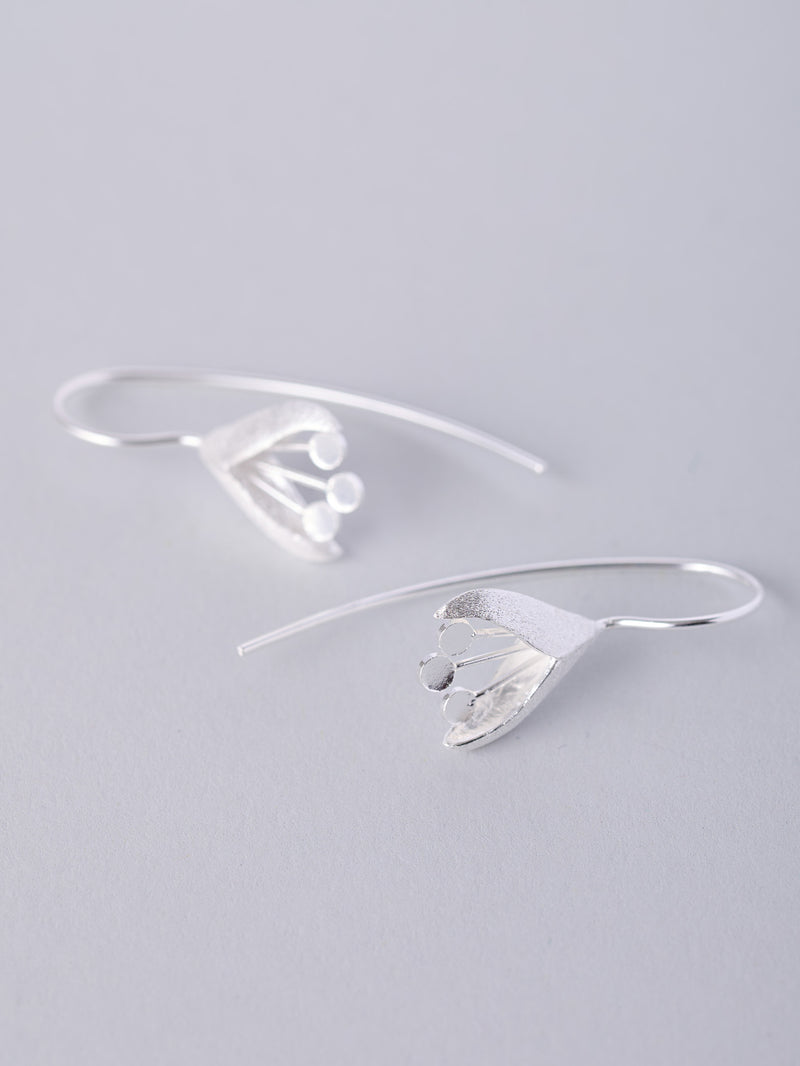Sterling Silver Fuchsia Earrings - Forgotten Tribes