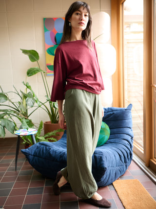 Luzon - Hemp Organic Cotton Wide Sleeve T-Shirt - Forgotten Tribes