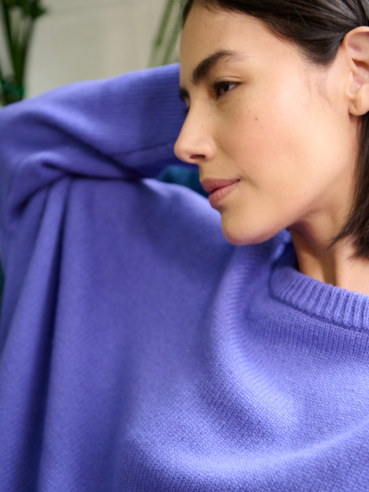 Mizumi - Merino Wool Bamboo Blend Oversized Jumper with Curved Back - Forgotten Tribes