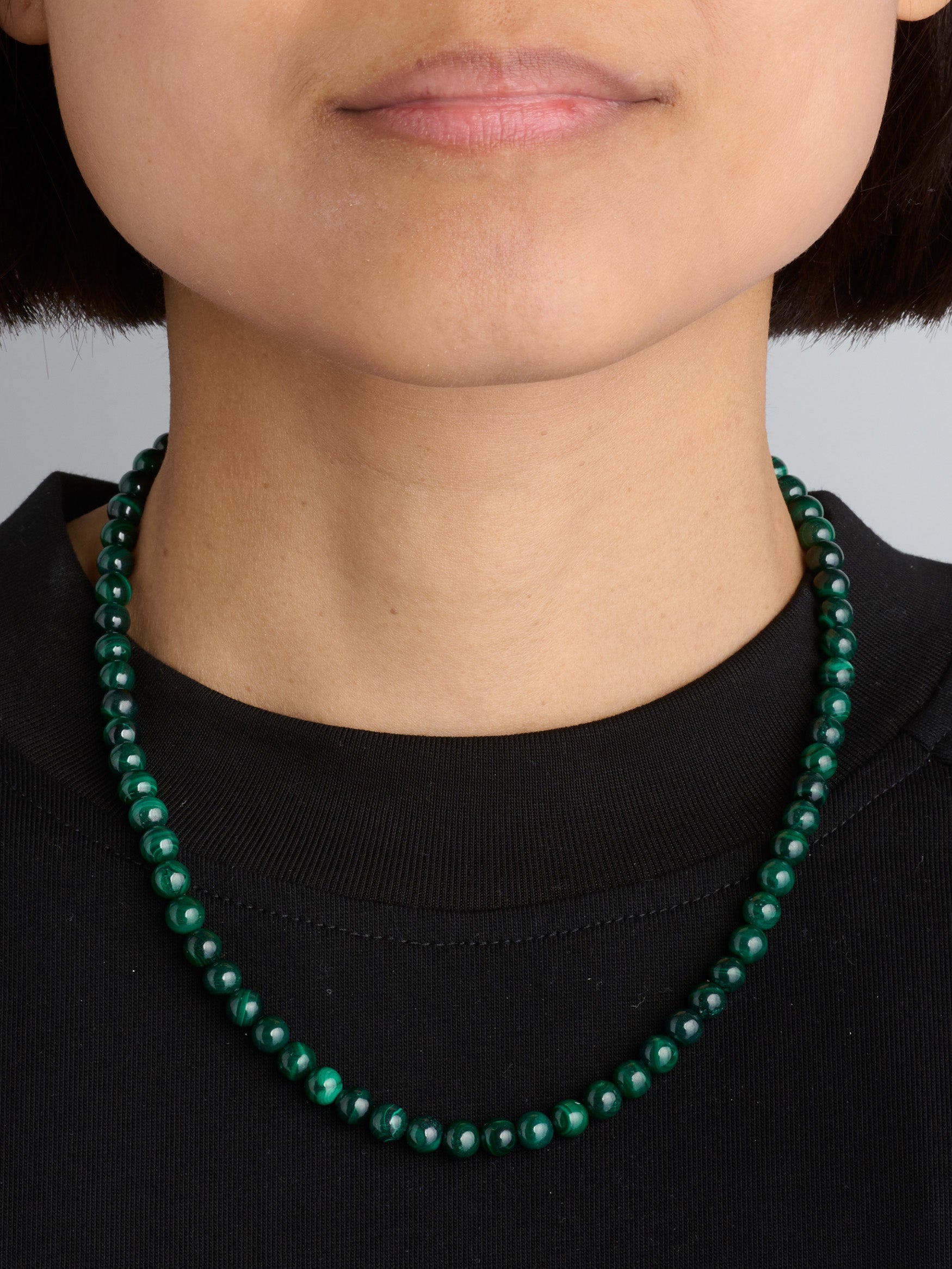 Transformative Malachite - Beaded Gemstone Choker Necklace - Forgotten Tribes