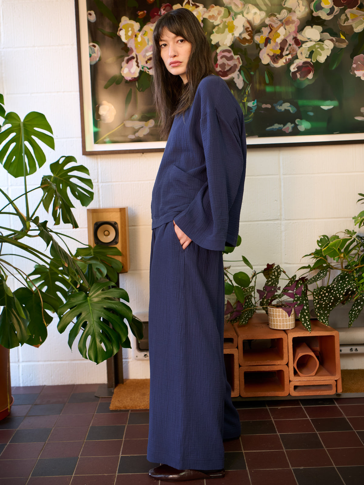 ZANDORA - Cotton Gauze Wide Sleeve Top - Forgotten Tribes