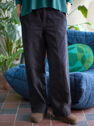 Kami - Organic Cotton Needlecord Straight Leg Trousers - Forgotten Tribes