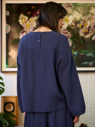 ZANDORA - Cotton Gauze Wide Sleeve Top - Forgotten Tribes