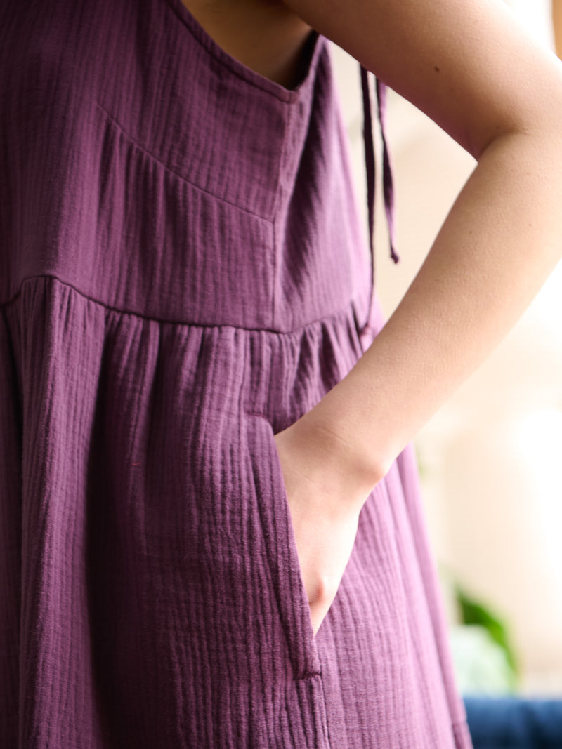 IZU - Cotton Gauze Tiered Dress - Forgotten Tribes
