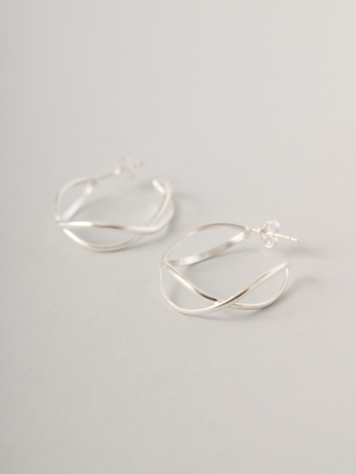 Sterling Silver Loose Wave Hoop Earrings - Forgotten Tribes
