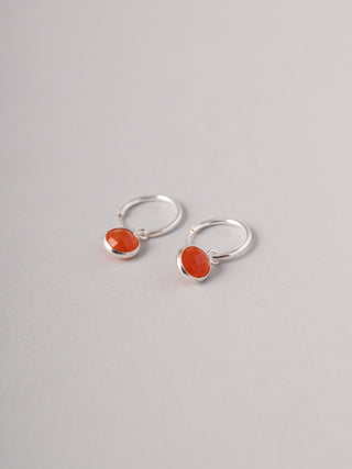 Round Gemstone Drop Earrings - Forgotten Tribes