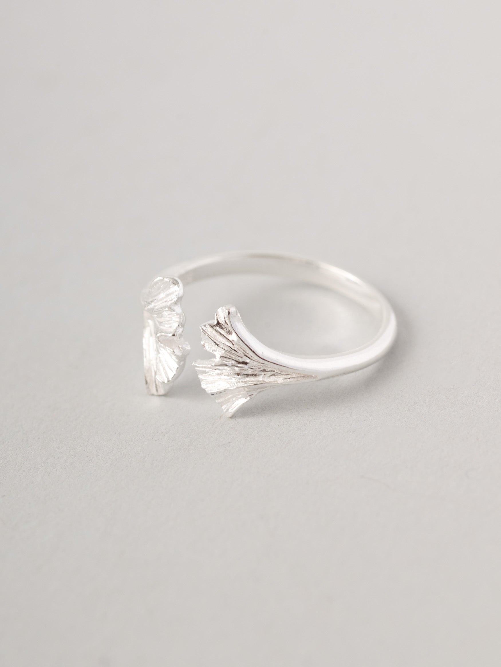 Sterling Silver Ginkgo Ring - Forgotten Tribes