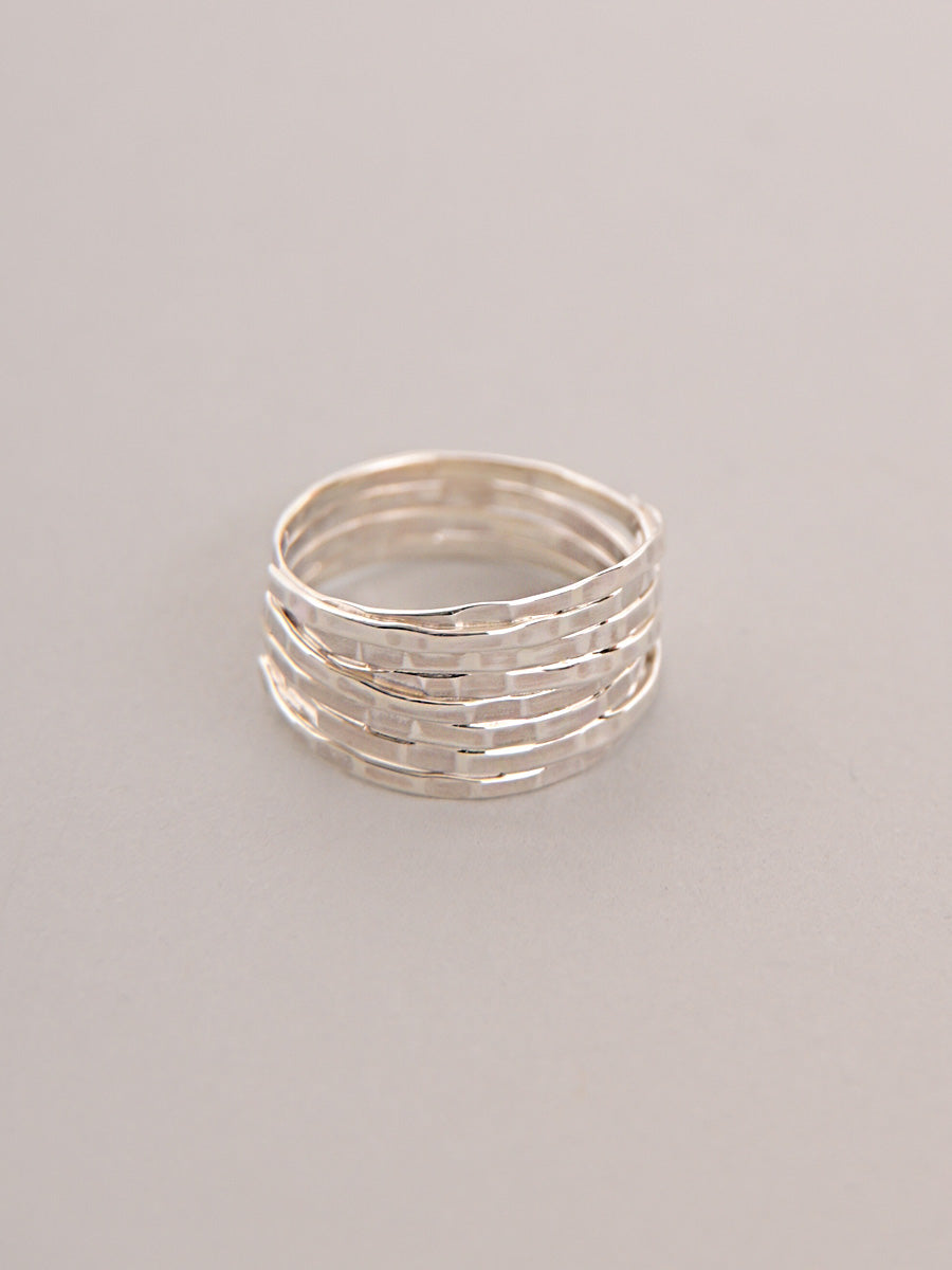 Sterling Silver Textured Ring - Forgotten Tribes