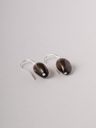 Sterling Silver Smokey Quartz Earrings - Forgotten Tribes