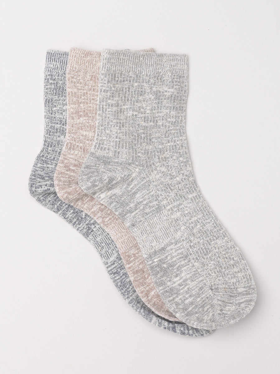 Hemp Cotton Melange Ankle Socks - Forgotten Tribes