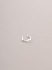 Sterling Silver Organic Wave Ear Cuff - Forgotten Tribes
