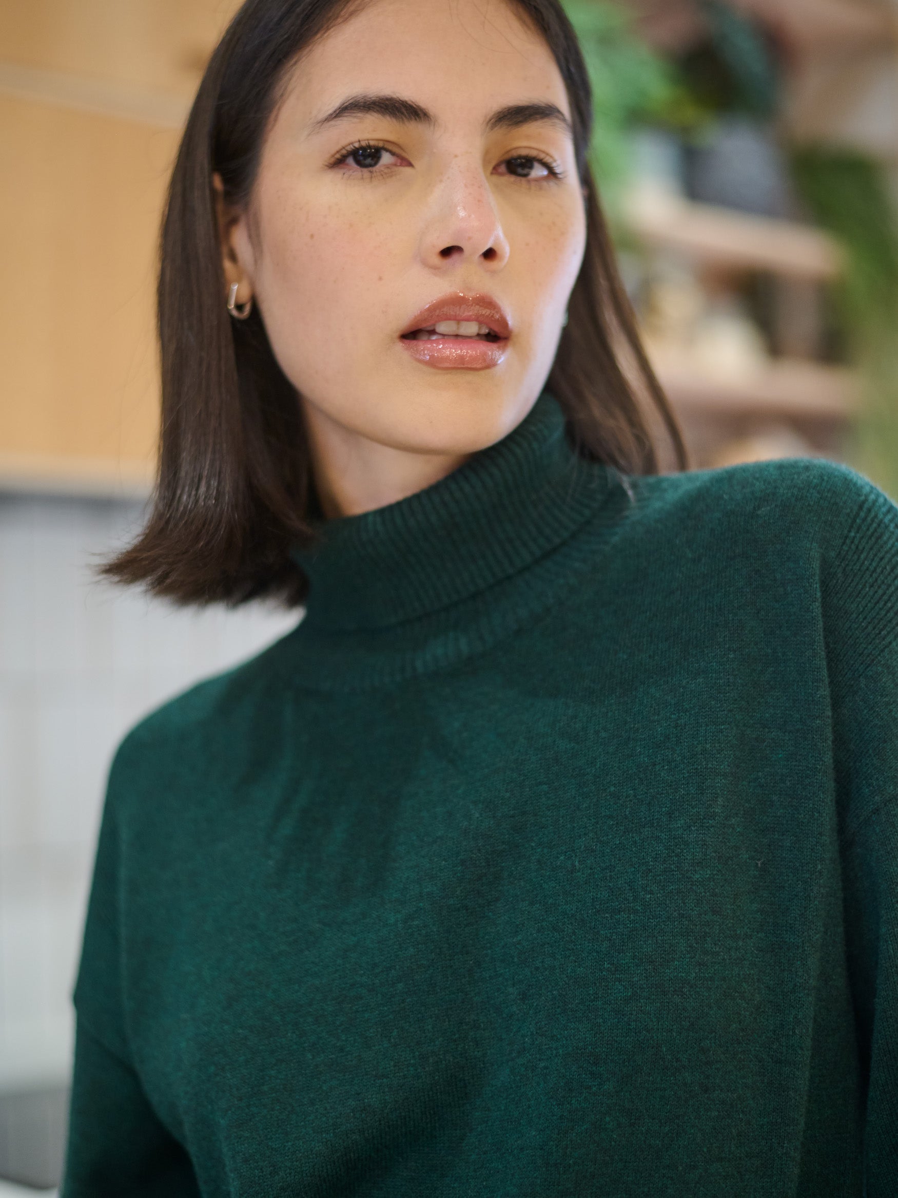 Kume - Cotton Cashmere Blend Turtle Neck Sweater - Forgotten Tribes