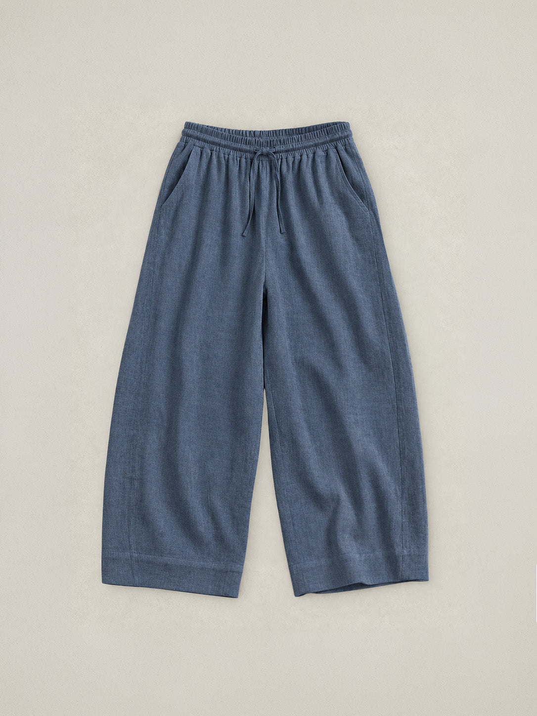 Aran - Hemp Organic Cotton Double Weave Wide Leg Trousers - Forgotten Tribes