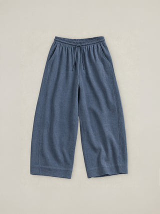 Aran - Hemp Organic Cotton Double Weave Wide Leg Trousers - Forgotten Tribes