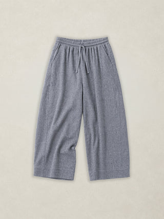 Aran - Hemp Organic Cotton Double Weave Wide Leg Trousers - Forgotten Tribes