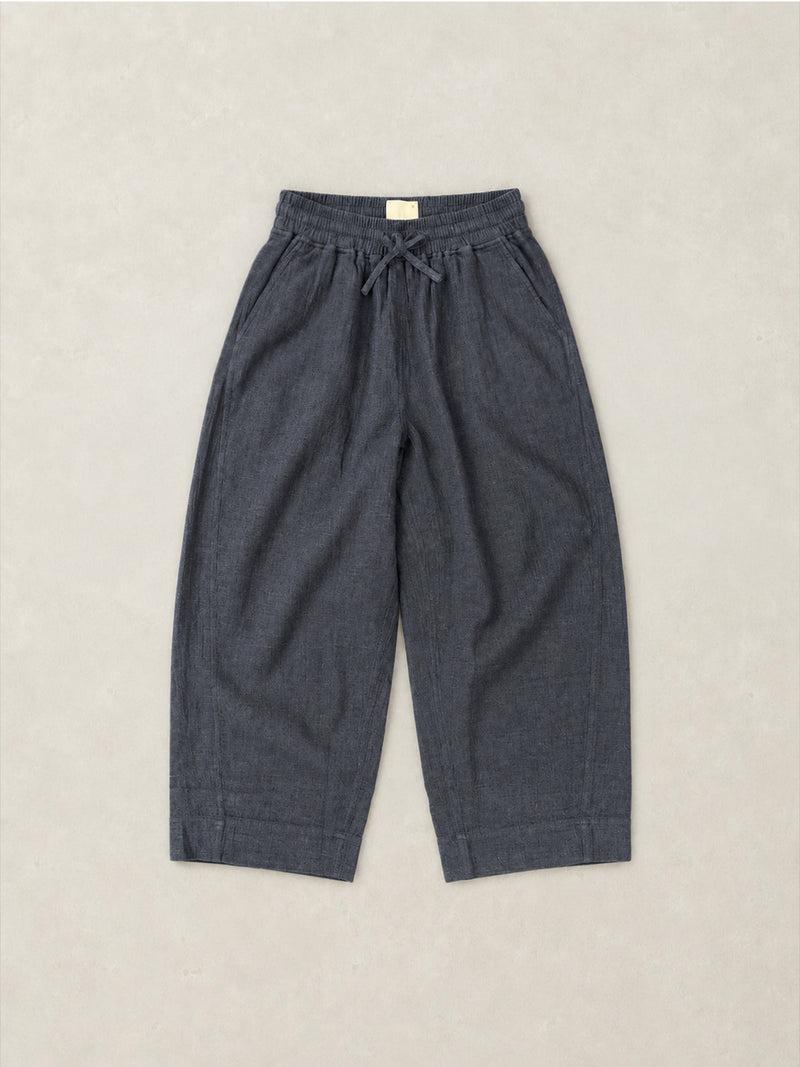 Aran - Hemp Organic Cotton Double Weave Wide Leg Trousers - Forgotten Tribes