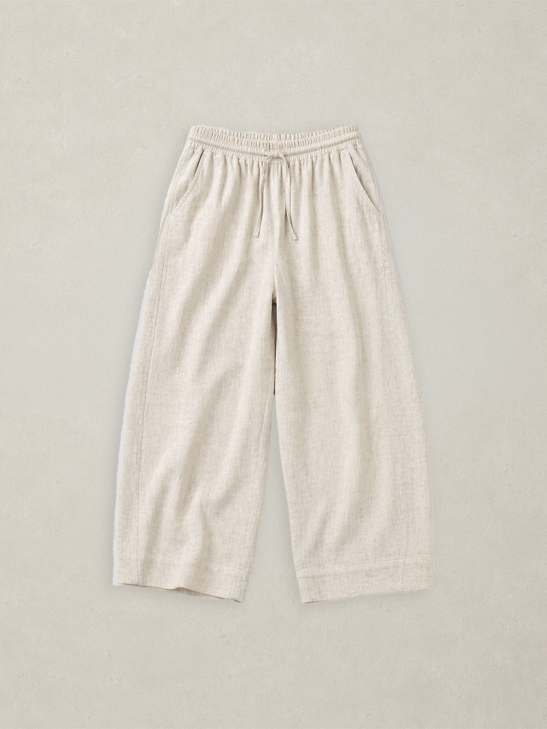 Aran - Hemp Organic Cotton Double Weave Wide Leg Trousers - Forgotten Tribes