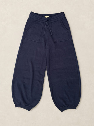Calayan - Pure Cotton Knitted Trousers with Patch Pockets