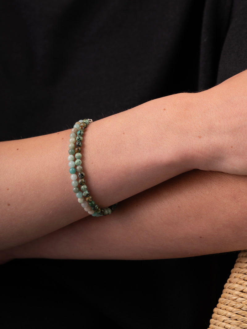 Soothing Amazonite - Beaded Bracelet - Forgotten Tribes