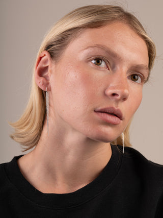 Sterling Silver Drape Chain Earrings - Forgotten Tribes