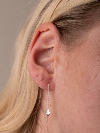 Sterling Silver Dangling Dot Earring - Forgotten Tribes