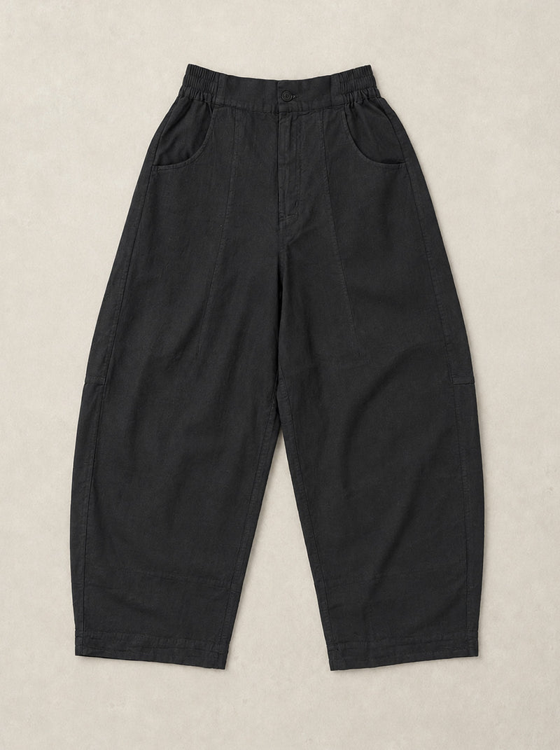 Awaji - Hemp Organic Cotton Wide Leg Trousers - Forgotten Tribes