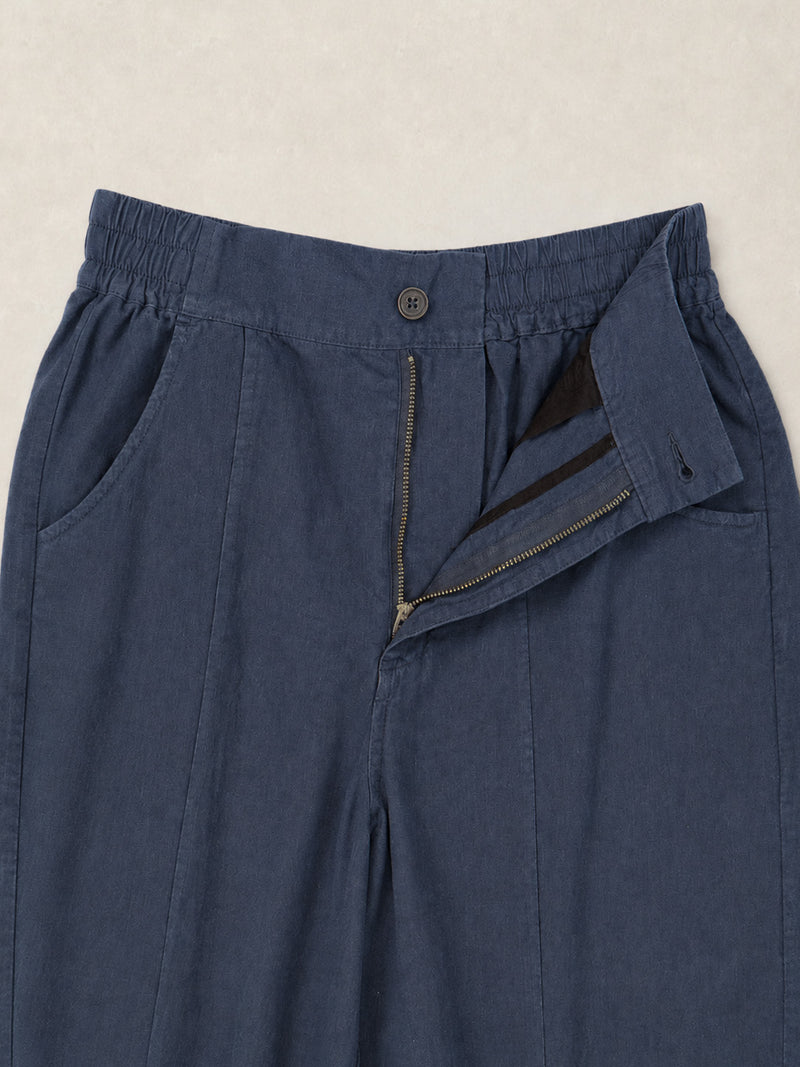 Awaji - Hemp Organic Cotton Wide Leg Trousers - Forgotten Tribes