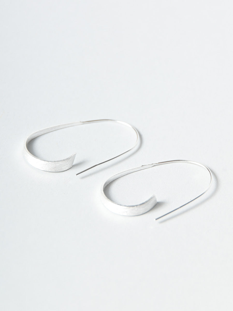 Sterling Silver Oval Hoop Earrings - Forgotten Tribes
